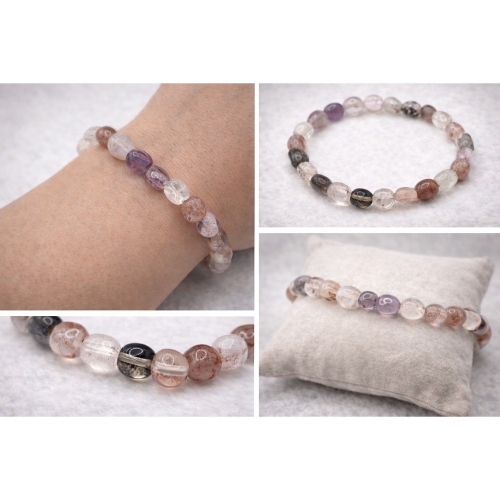 Super Seven Bracelet Witchy Boho Apothecary Crystal Jewelry‎ Spiritual Stone